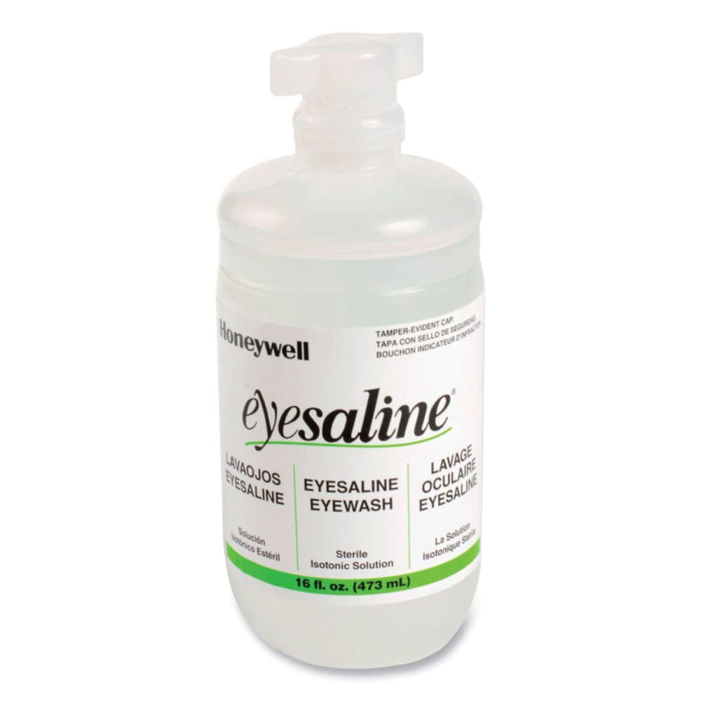Double Bottle Sterile Saline Eye Wash Wall Station, 16 oz Bottles, 2 Bottles/Station, 4 Stations/Carton - Image 2