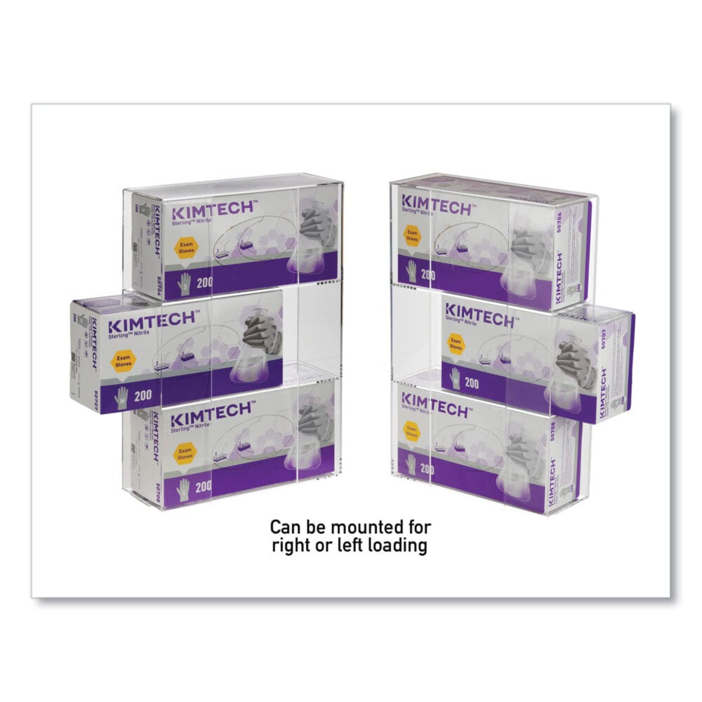 Triple Glove Dispenser, 10 x 4 x 16, Clear - Image 2
