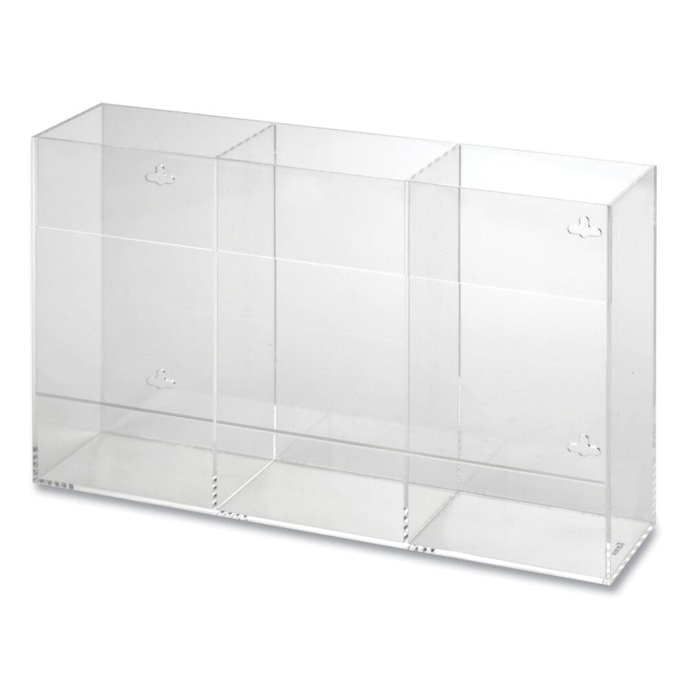 Triple Glove Dispenser, 10 x 4 x 16, Clear - Image 3