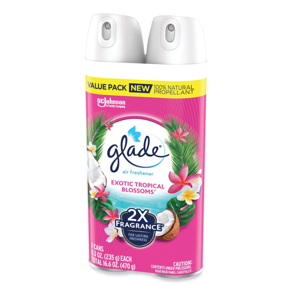 Air Freshener, Tropical Blossoms Scent, 8.3 oz, 2/Pack, 3 Packs/Carton - Image 4