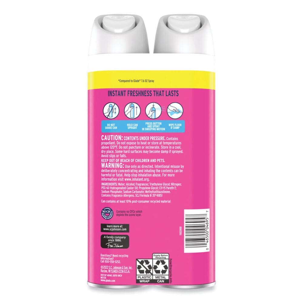 Air Freshener, Tropical Blossoms Scent, 8.3 oz, 2/Pack, 3 Packs/Carton - Image 2