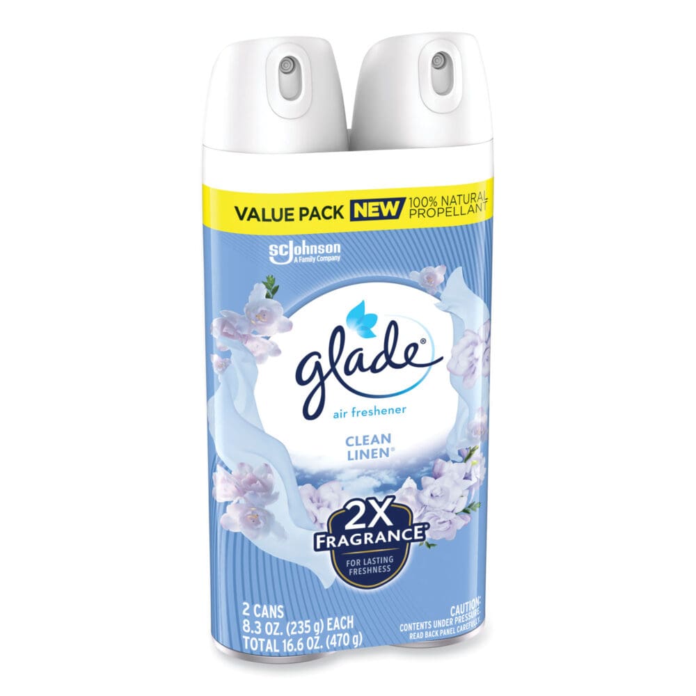Air Freshener, Clean Linen Scent, 8.3 oz, 2/Pack, 3Packs/Carton - Image 3