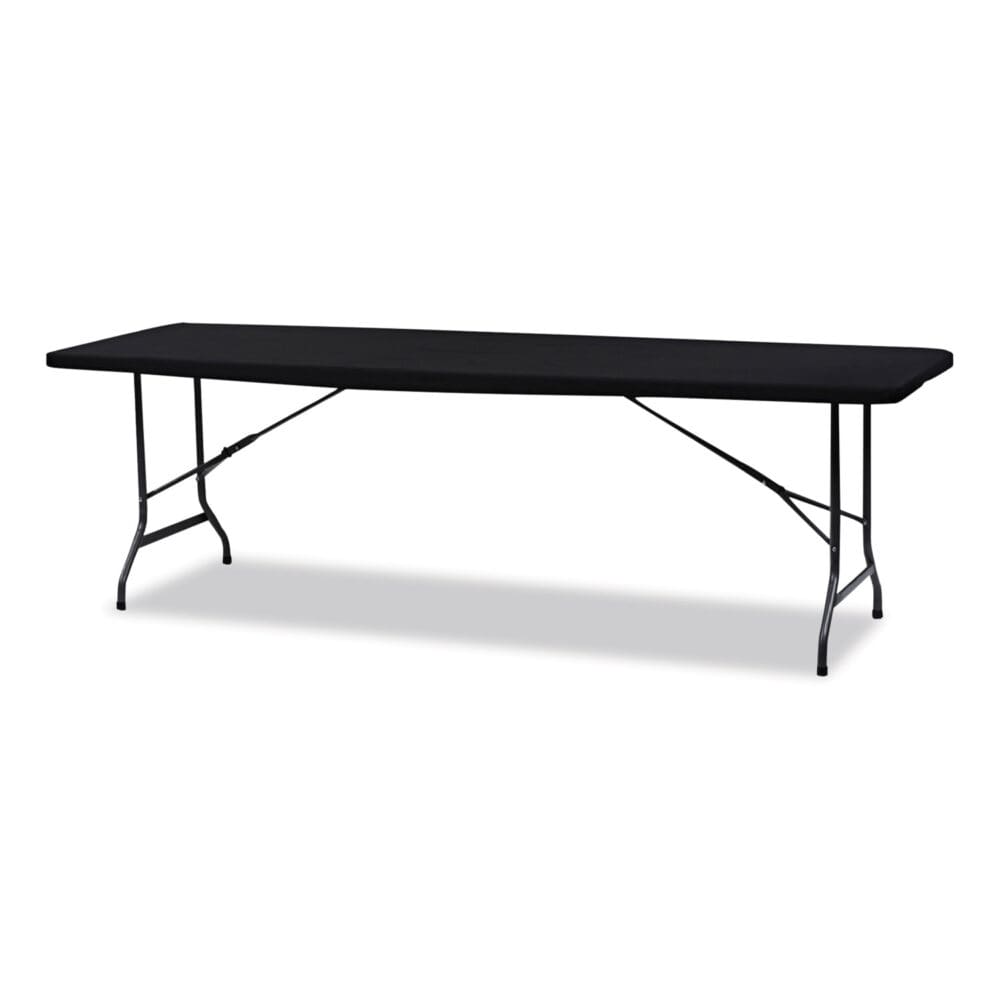 iGear Fabric Table Top Cap Cover, Polyester, 30 x 96, Black - Image 3
