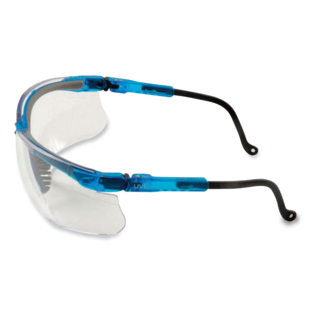Genesis Safety Eyewear, Translucent Blue/Black Frame, Clear Lens - Image 3