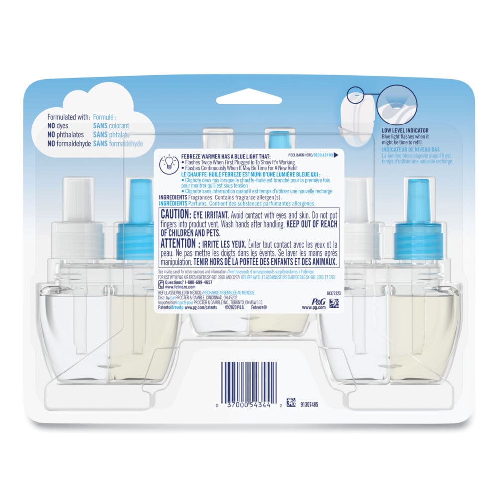 PLUG Air Freshener Refills, Linen and Sky, 2.63 oz, 3/Pack, 3 Packs/Carton - Image 2