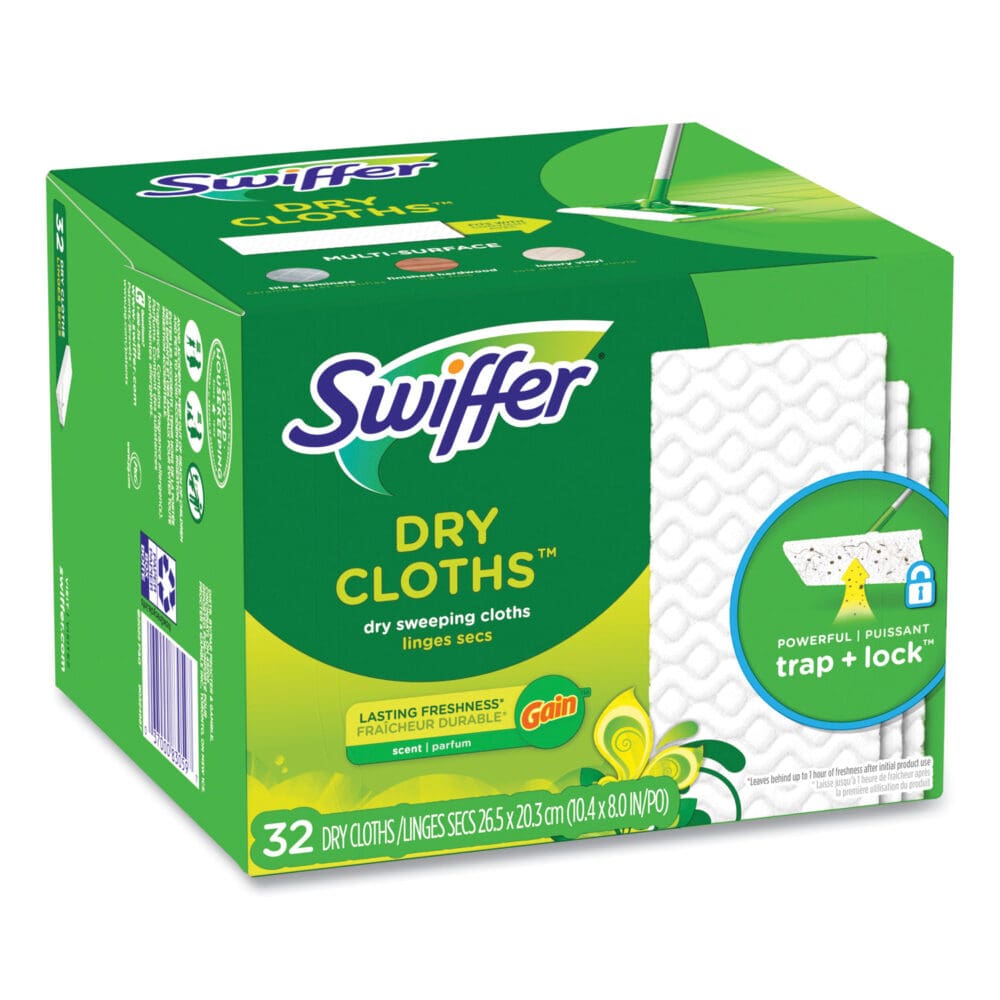 Dry Refill Cloths. 8 x 10.4, White, 32 Box, 4 Boxes/Carton - Image 2