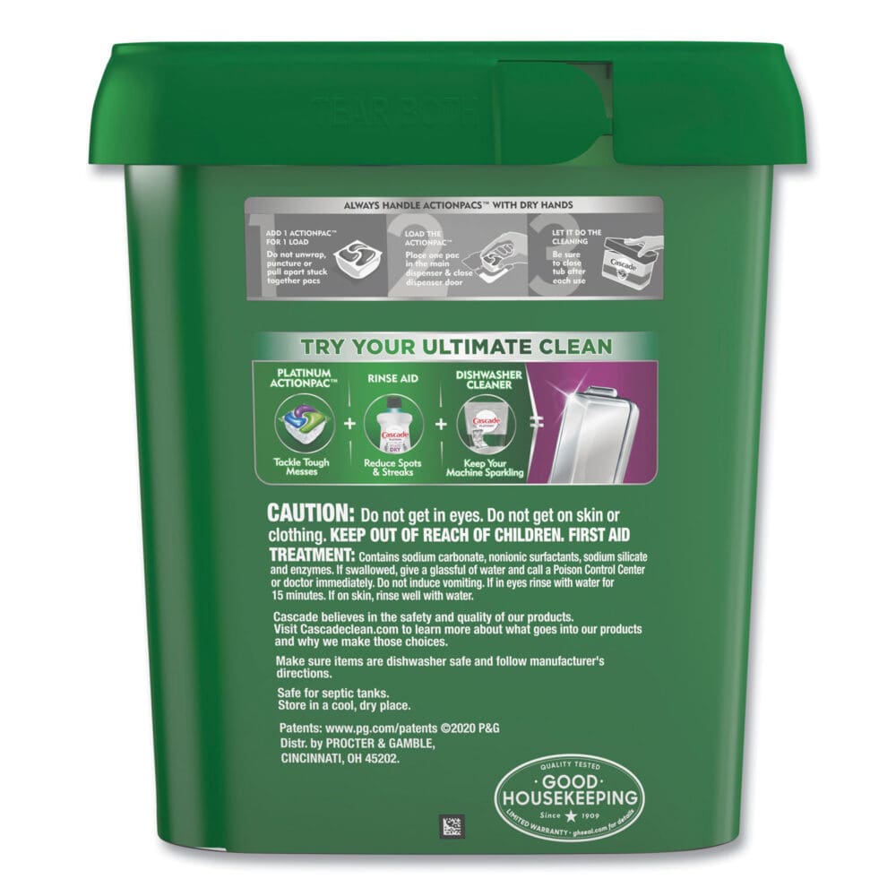 ActionPacs, Fresh Scent, 40.9 oz Tub, 78/Tub, 2 Tubs/Carton - Image 4