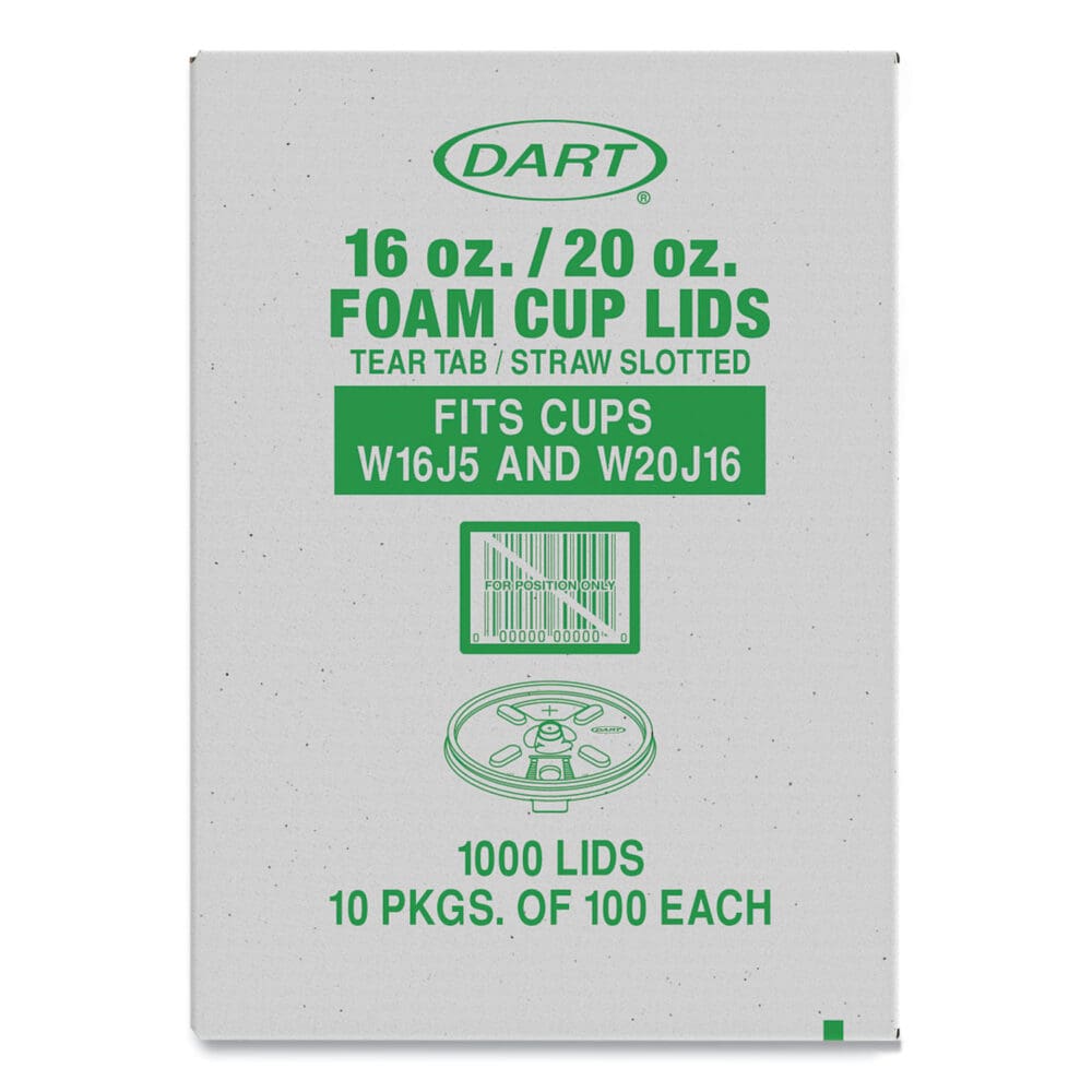Lids for Foam Cups and Containers, Fits 16 oz, 20 oz Cups, Translucent, 1,000/Carton - Image 4