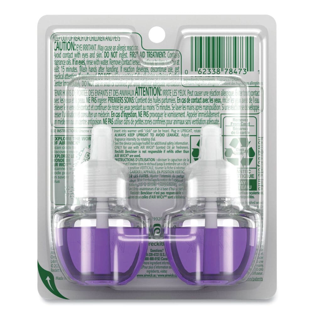Scented Oil Refill, Lavender and Chamomile, 0.67 oz, 2/Pack, 6 Packs/Carton - Image 3