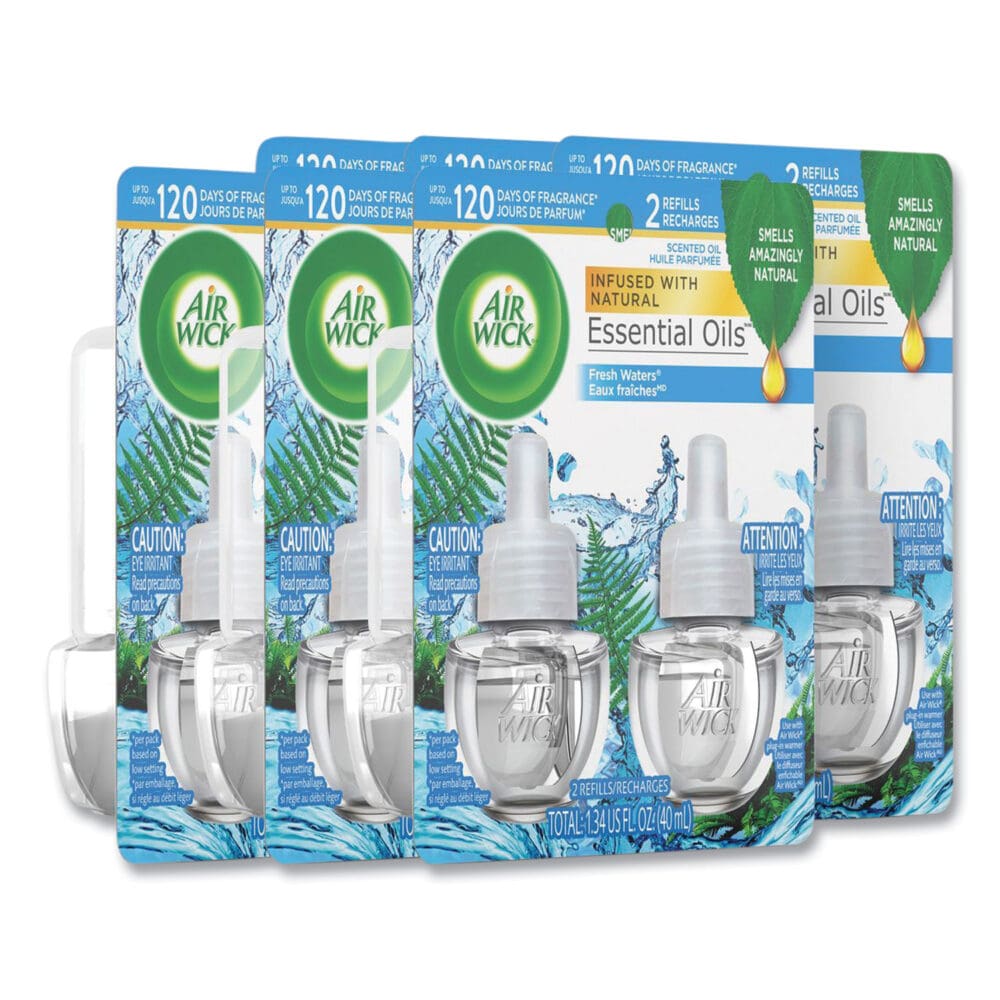 Scented Oil Refill, Fresh Waters, 0.67 oz, 2/Pack, 6 Pack/Carton - Image 10