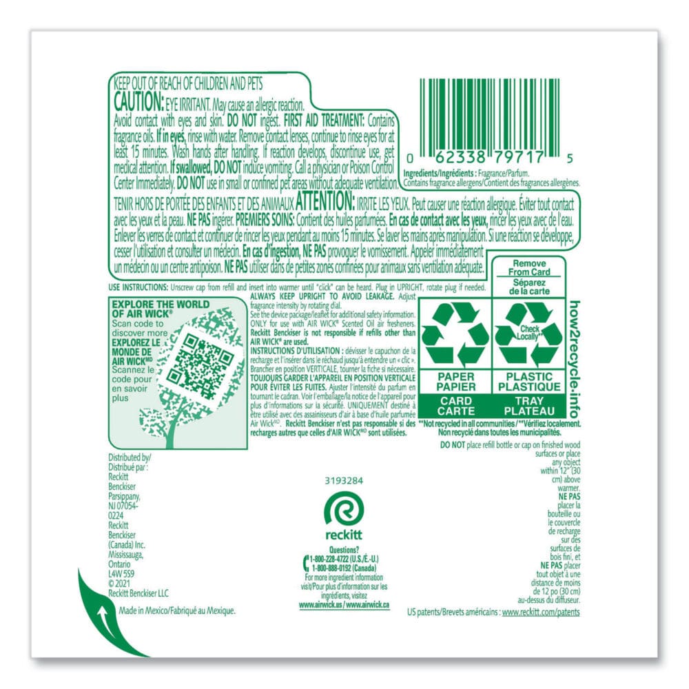 Scented Oil Refill, Fresh Waters, 0.67 oz, 2/Pack - Image 5