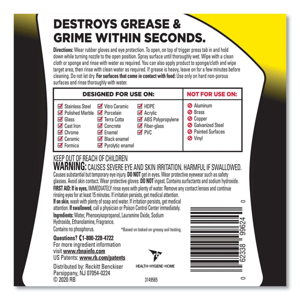 Heavy Duty Cleaner Degreaser, 32 oz Spray Bottle, 6/Carton - Image 4