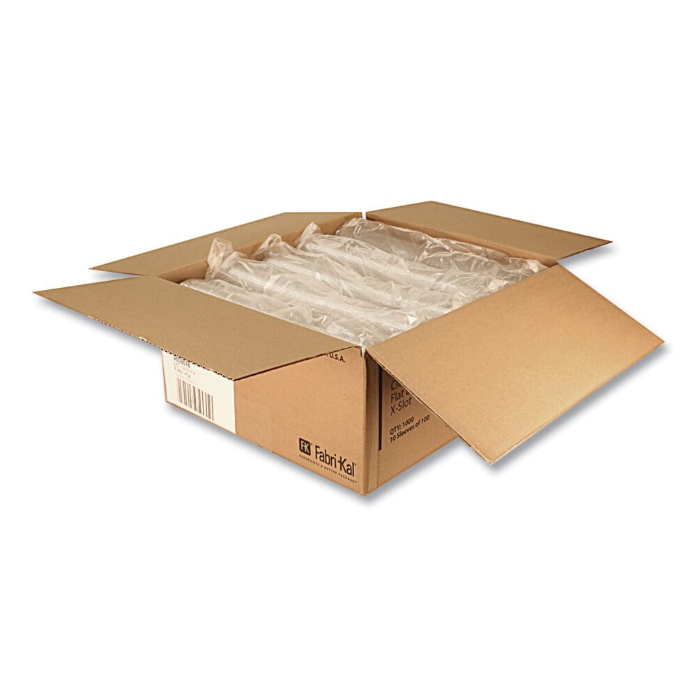 Greenware Cold Drink Lids, X-Slot, Fits 12 oz to 20 oz Cup, 1,000/Carton - Image 2