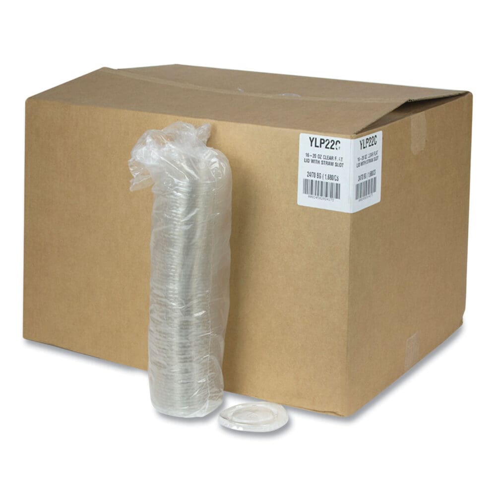 Cold Cup Lids, 12 oz/14 oz/16 oz/20 oz, Clear, 1,680/Carton - Image 3