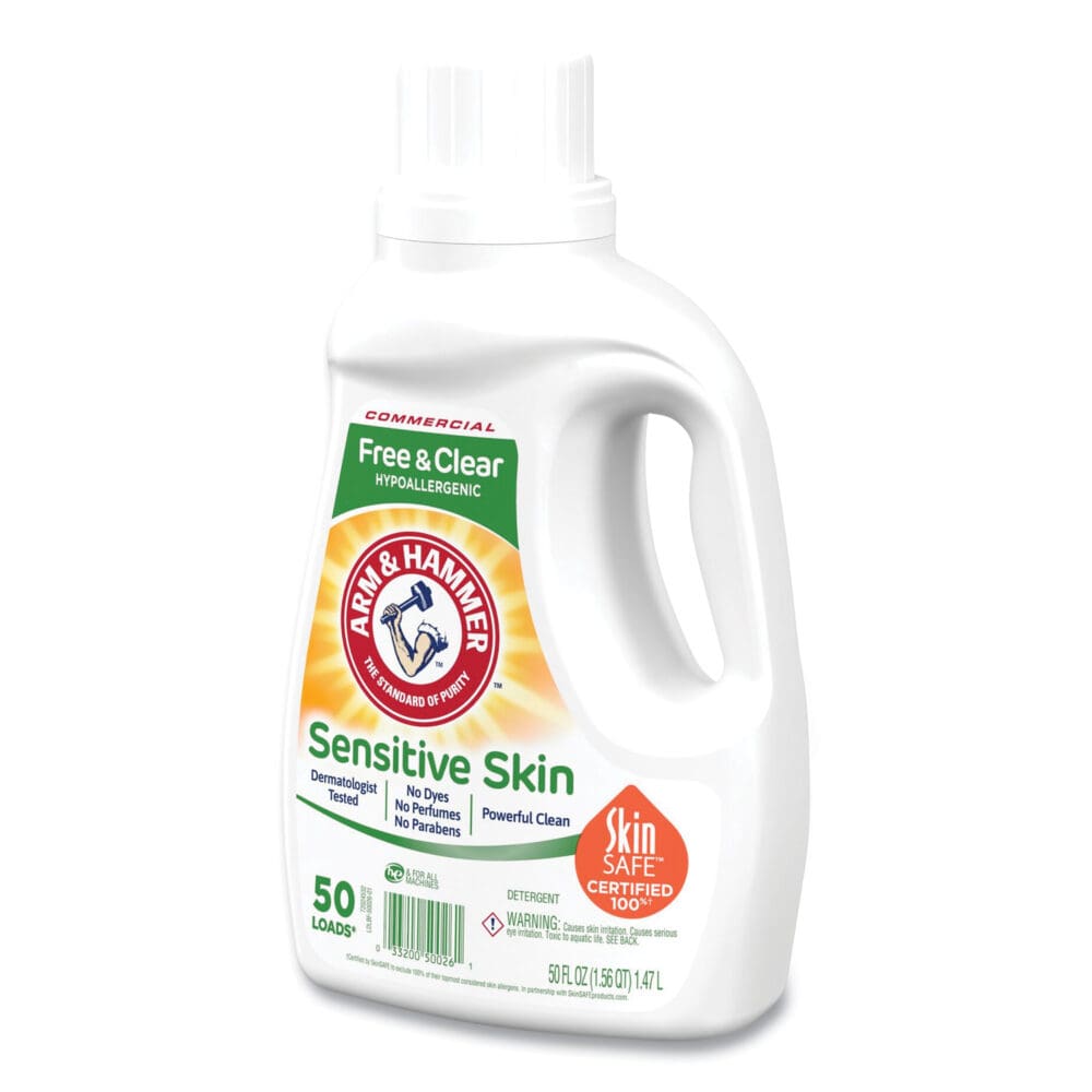 HE Compatible Liquid Detergent, Unscented, 50 Loads, 50 oz Bottle, 8/Carton - Image 3