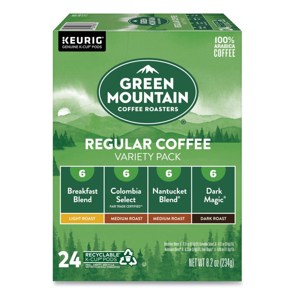Regular Variety Pack Coffee K-Cups, Assorted Flavors, 24/Box - Image 2