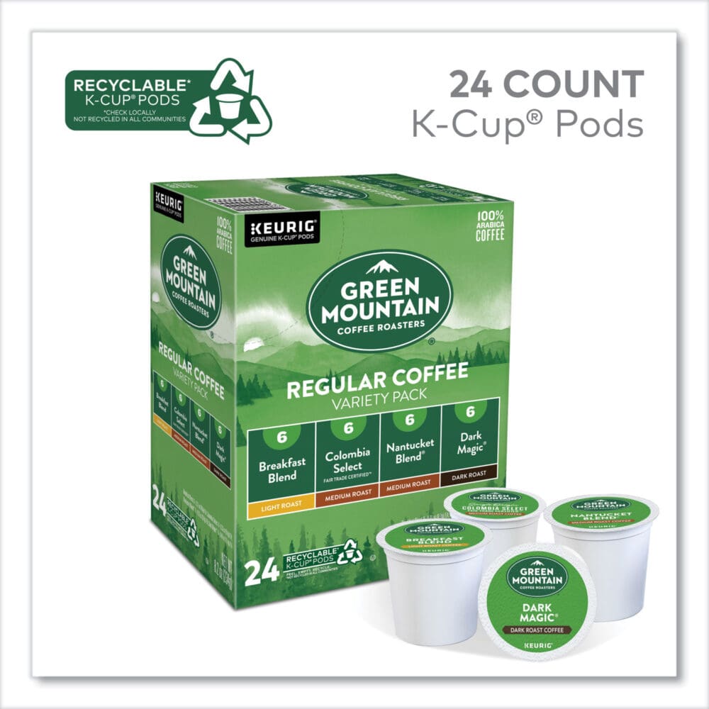 Regular Variety Pack Coffee K-Cups, Assorted Flavors, 24/Box - Image 3