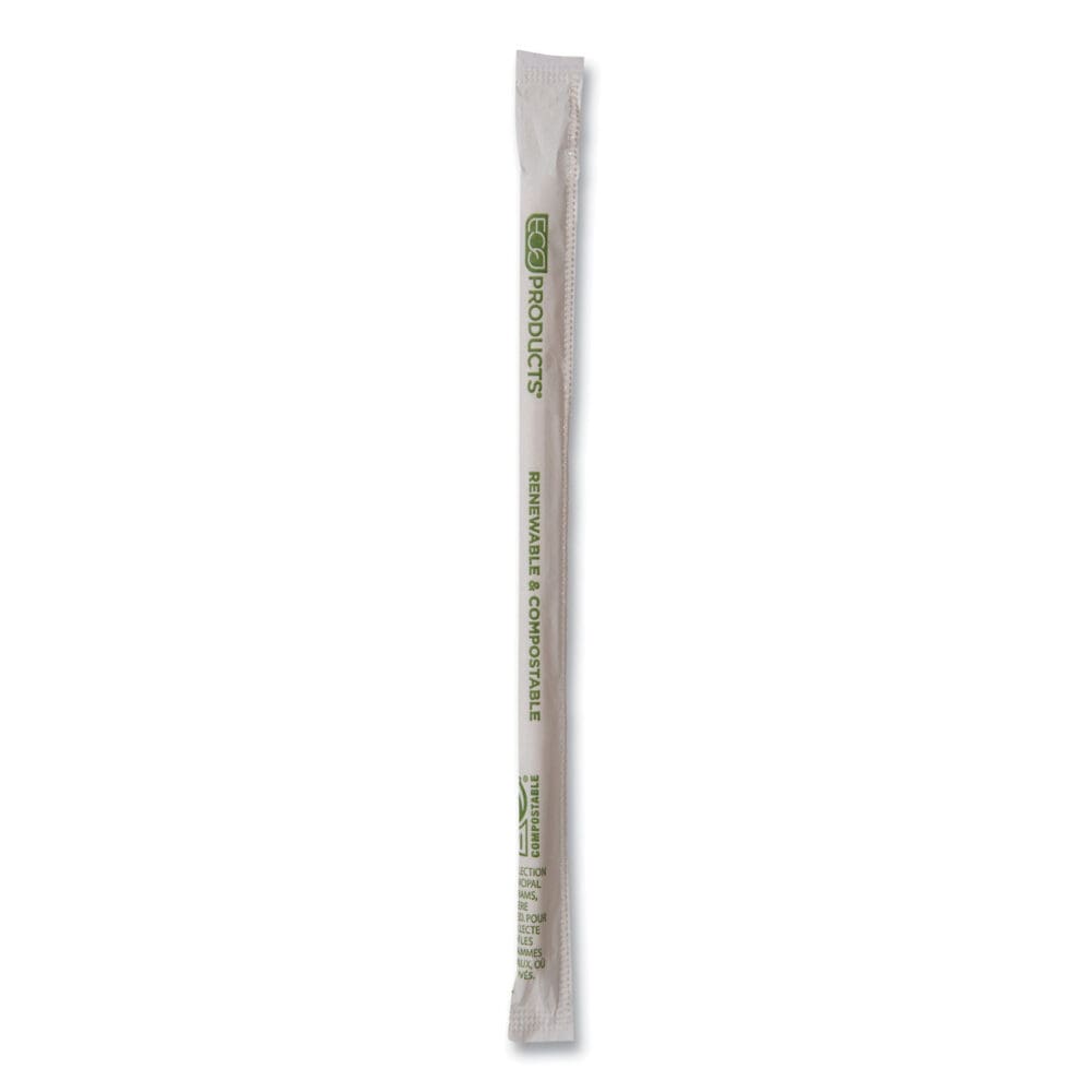 Renewable and Compostable PHA Straws, 7.75", Natural White, 2,000/Carton - Image 4