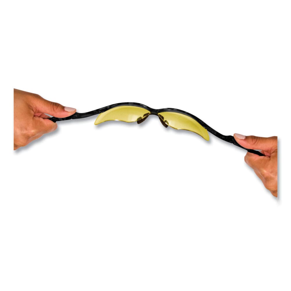 Nemesis Safety Glasses, Black Frame, Amber Lens - Image 4
