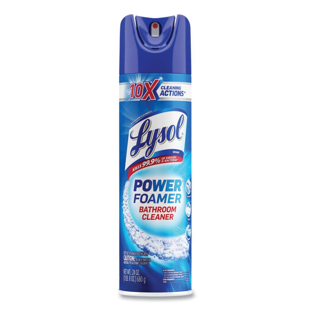 Power Foam Bathroom Cleaner, 24 oz Aerosol Spray, 12/Carton - Image 6