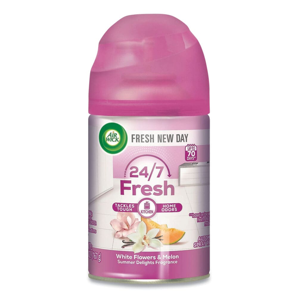 Freshmatic Life Scents Starter Kit, White Flowers and Melon Summer Delights, 5.89 oz Aerosol Spray - Image 4