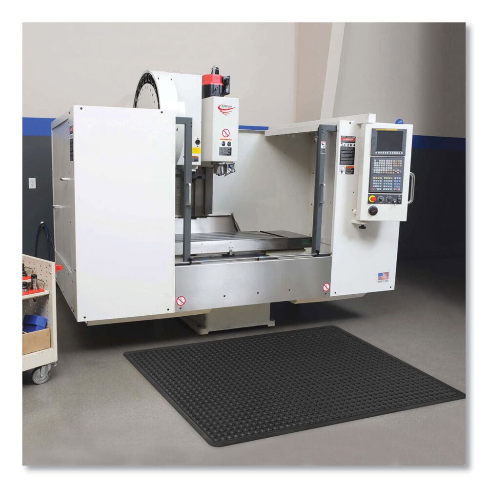 Bubble Flex Anti-Fatigue Mat, Rectangular, 36 x 48, Black - Image 4