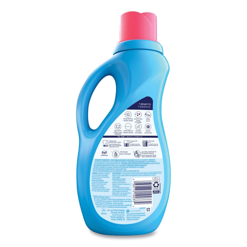 Liquid Fabric Softener, April Fresh, 44 oz Bottle, 6/Carton - Image 2