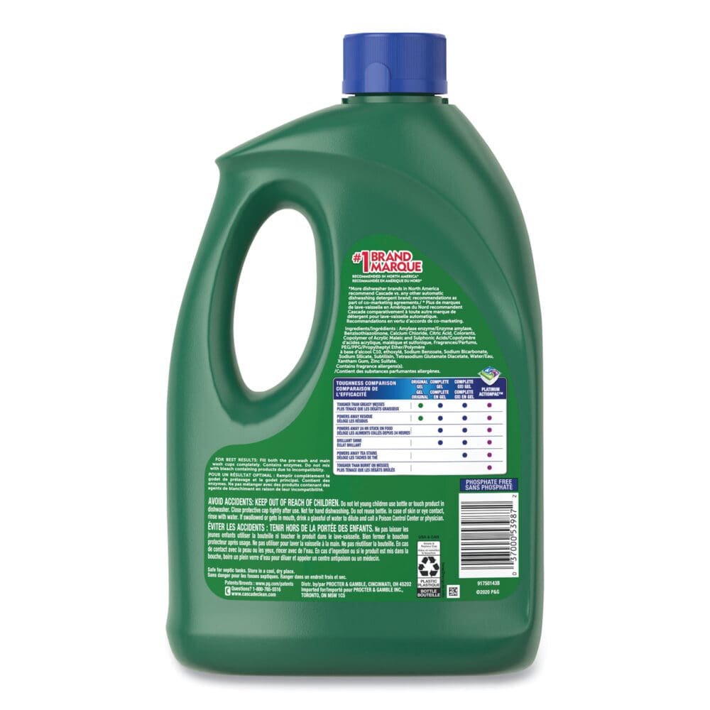 Complete Gel Dishwasher Detergent, Fresh, 120 oz Bottle, 4/Carton - Image 6