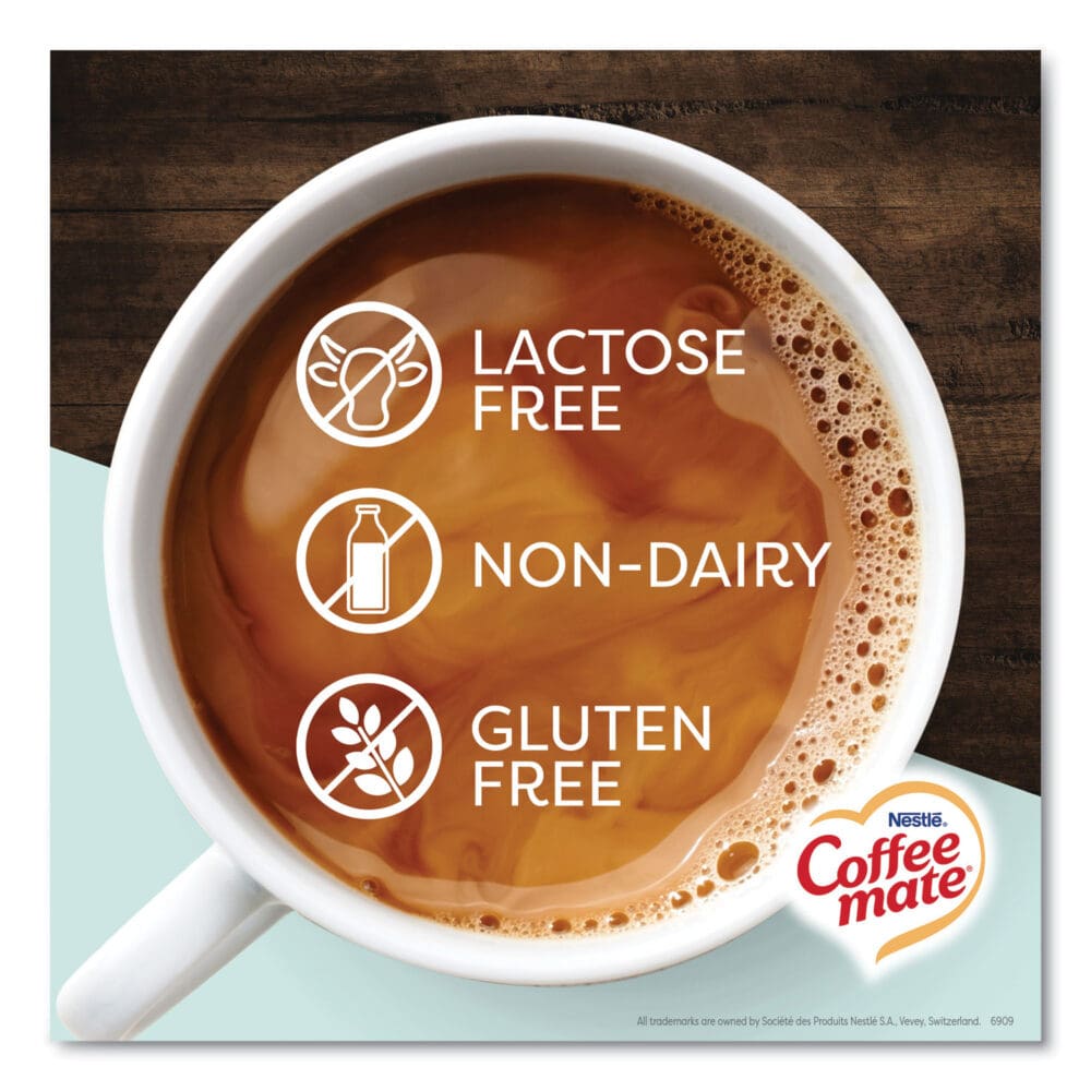 Plant-Based Oat Milk Liquid Creamers, Natural Vanilla, 0.38 oz Mini Cups, 50/Box, 4 Boxes/Carton - Image 10