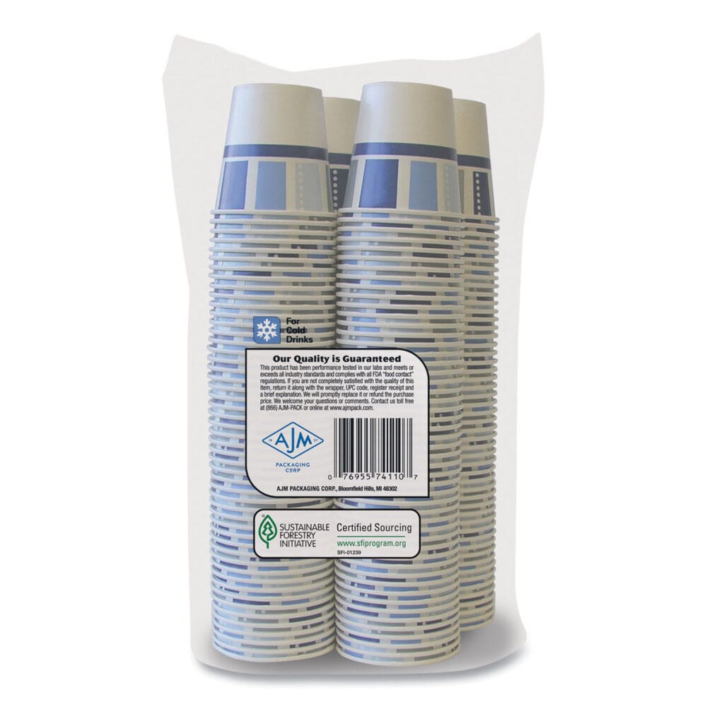 Heavy Duty Cold Cups, 3 oz, Modernware Design, 2,400/Carton - Image 4
