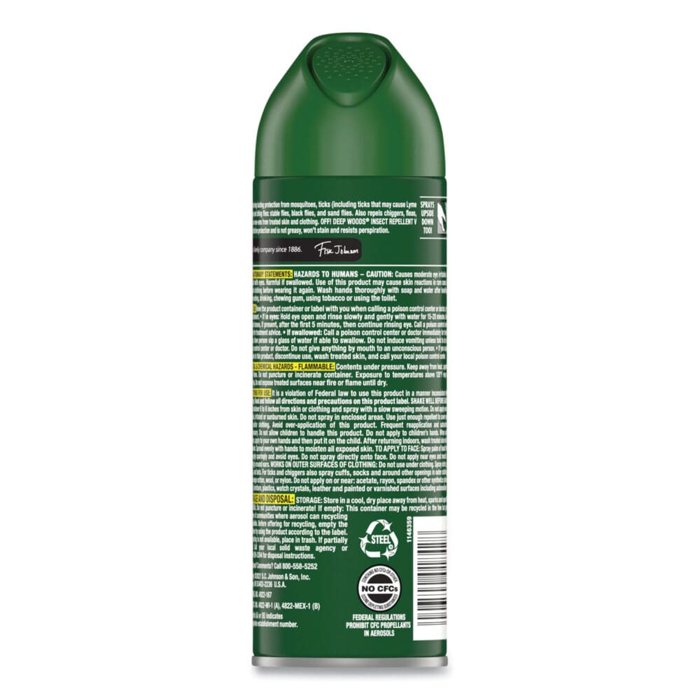 Deep Woods Insect Repellent, 6 oz Aerosol Spray, 12/Carton - Image 3