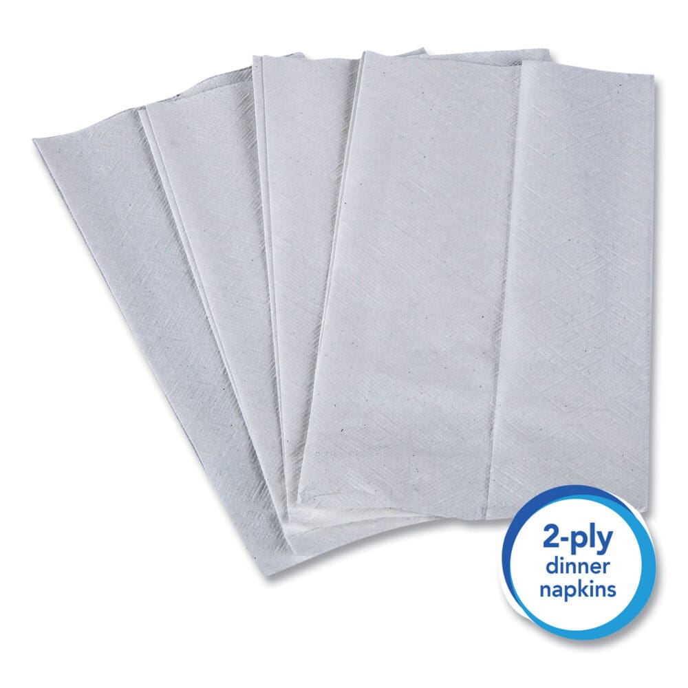 Full Fold Dispenser Napkins, 1-Ply, 13 x 12, White, 375/Pack, 16 Packs/Carton - Image 3