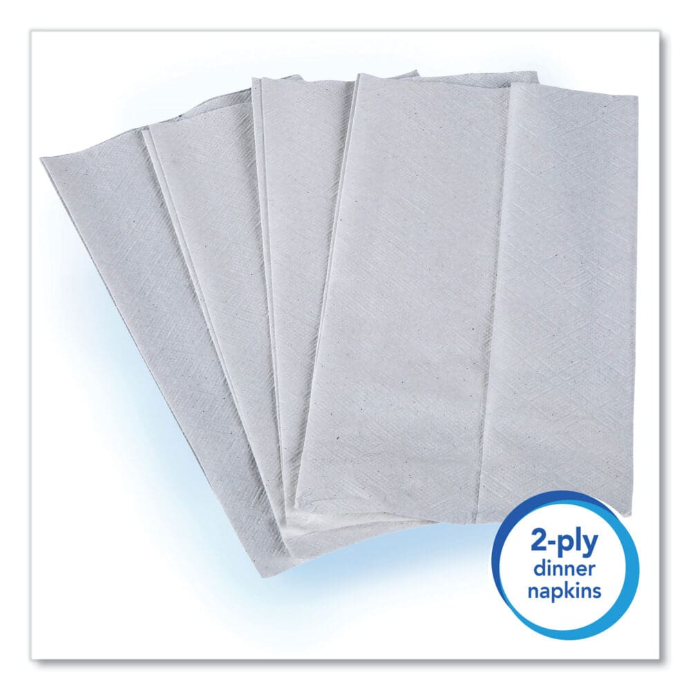 Full-Fold Dispenser Napkins, 1-Ply, 12 x 17, White, 400/Pack, 15 Packs/Carton - Image 4