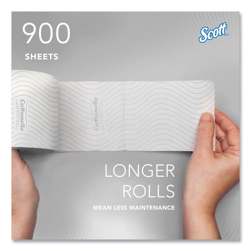 Clean Care Bathroom Tissue, Septic Safe, 2-Ply, White, 900 Sheets/Roll, 36 Rolls/Carton - Image 6