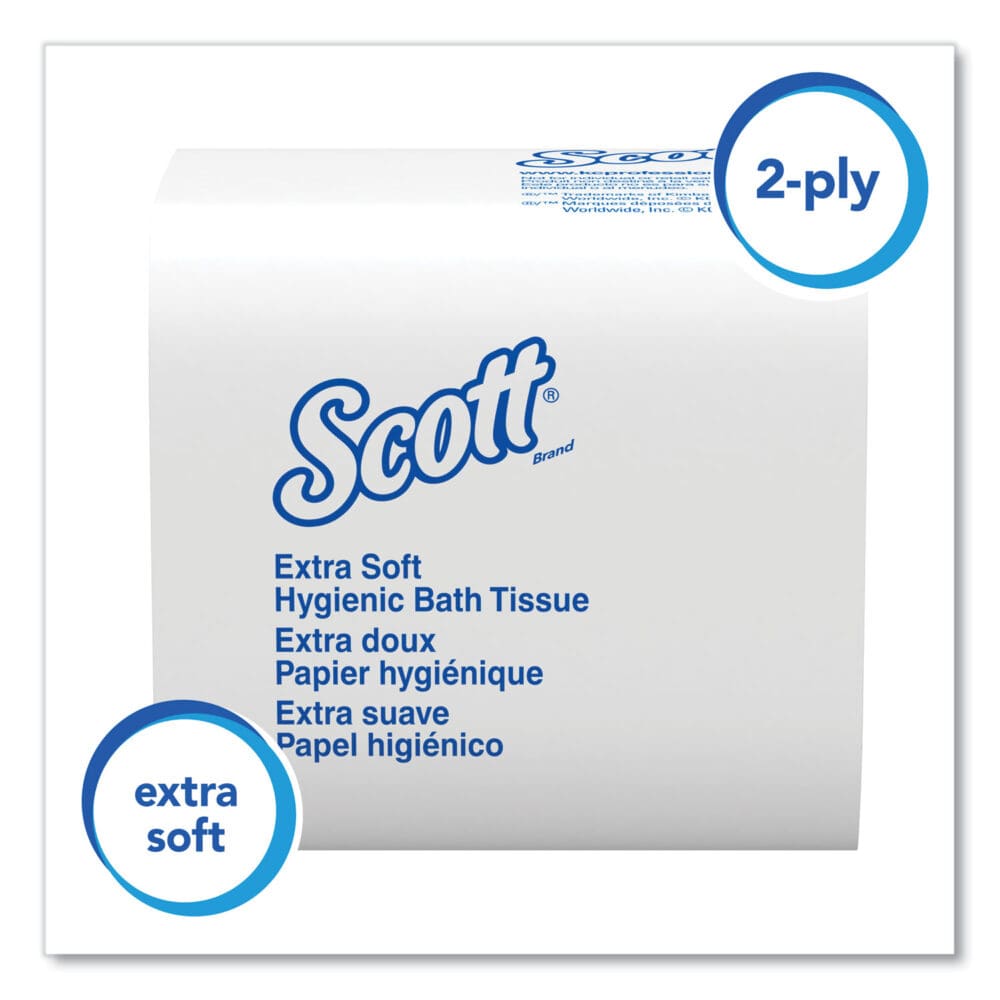 Hygienic Bath Tissue, Septic Safe, 2-Ply, White, 250/Pack, 36 Packs/Carton - Image 3