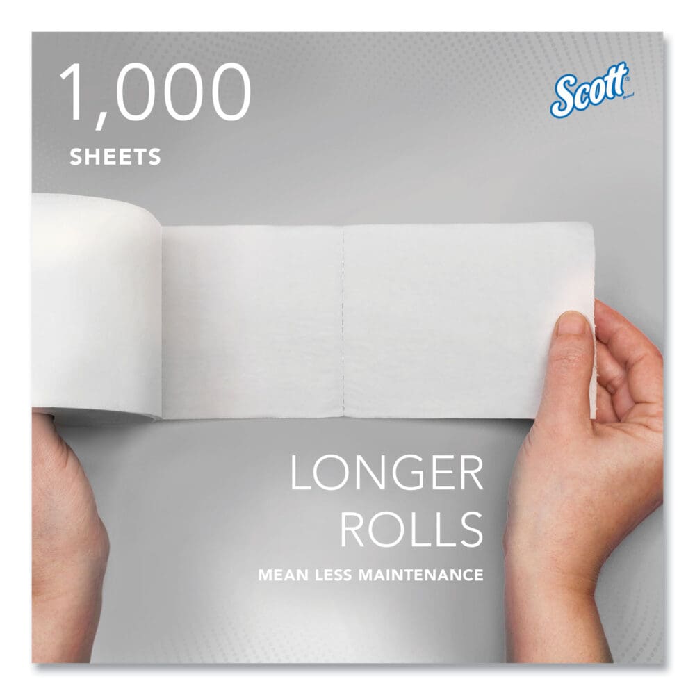 Essential Coreless SRB Bathroom Tissue, Septic Safe, 2-Ply, White, 1,000 Sheets/Roll, 36 Rolls/Carton - Image 6
