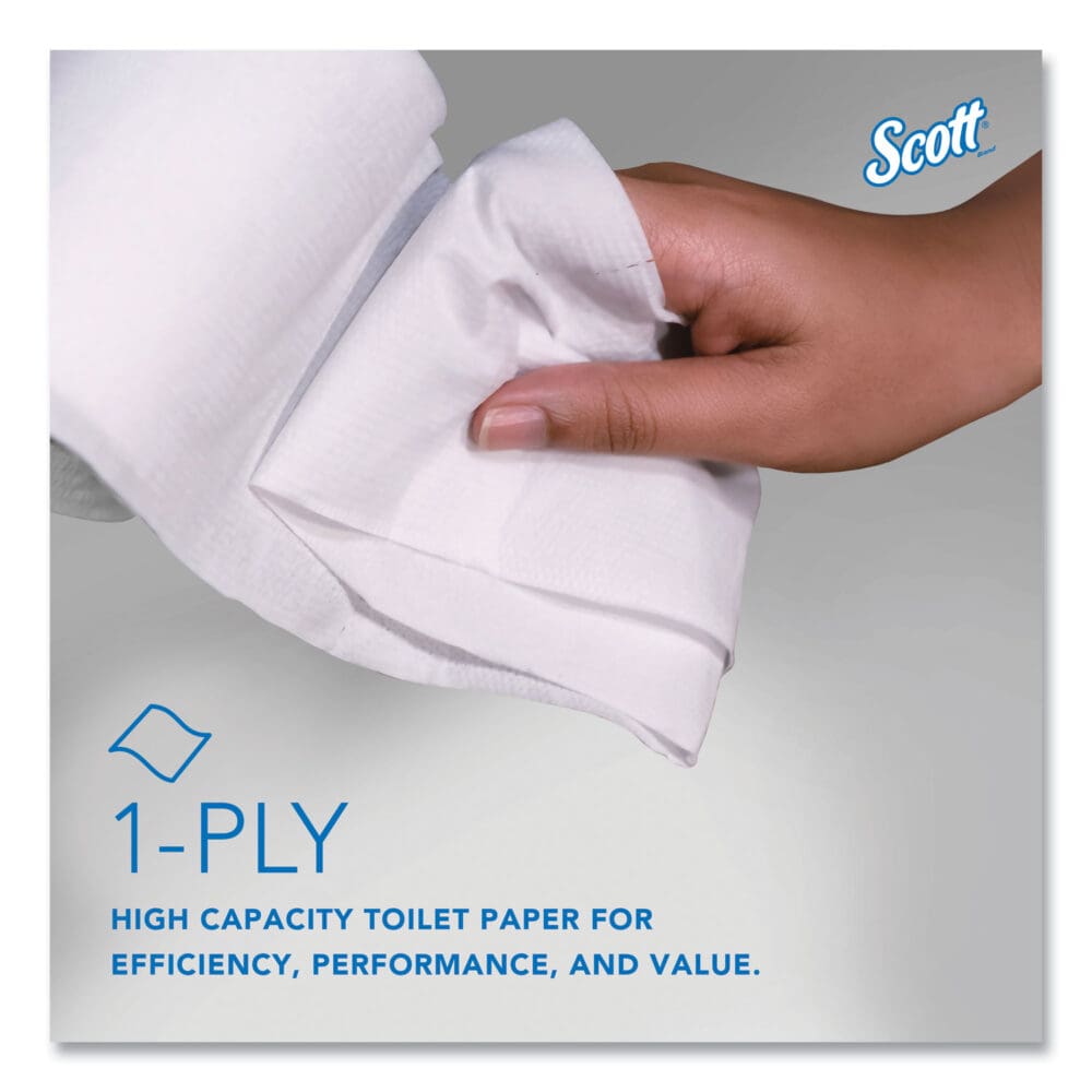 Essential Coreless JRT, Septic Safe, 1-Ply, White, 3.75 x 2,300 ft, 12 Rolls/Carton - Image 4