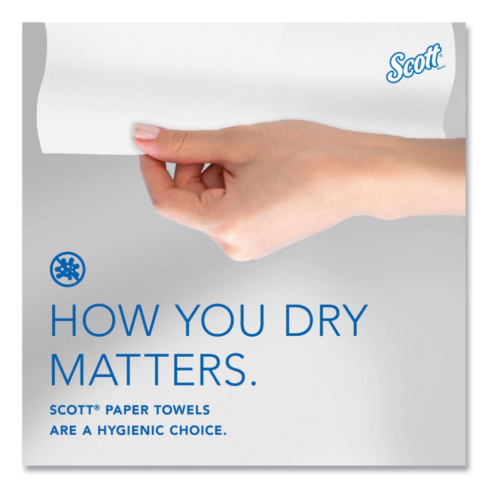 Pro Hard Roll Paper Towels with Absorbency Pockets, for Scott Pro Dispenser, Blue Core Only, 1-Ply, 7.5" x 900 ft, 6 Rolls/CT - Image 6