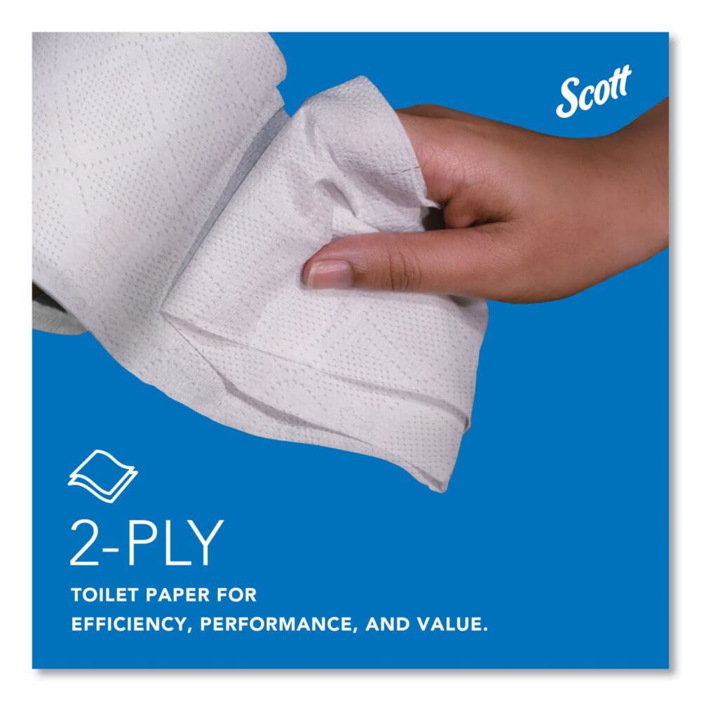 Essential 100% Recycled Fiber SRB Bathroom Tissue, Septic Safe, 2-Ply, White, 473 Sheets/Roll, 80 Rolls/Carton - Image 4