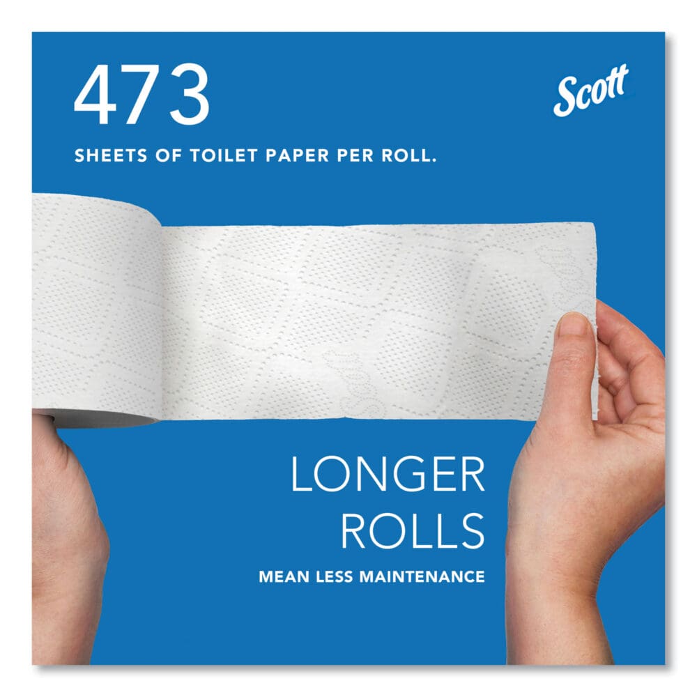 Essential 100% Recycled Fiber SRB Bathroom Tissue, Septic Safe, 2-Ply, White, 473 Sheets/Roll, 80 Rolls/Carton - Image 6