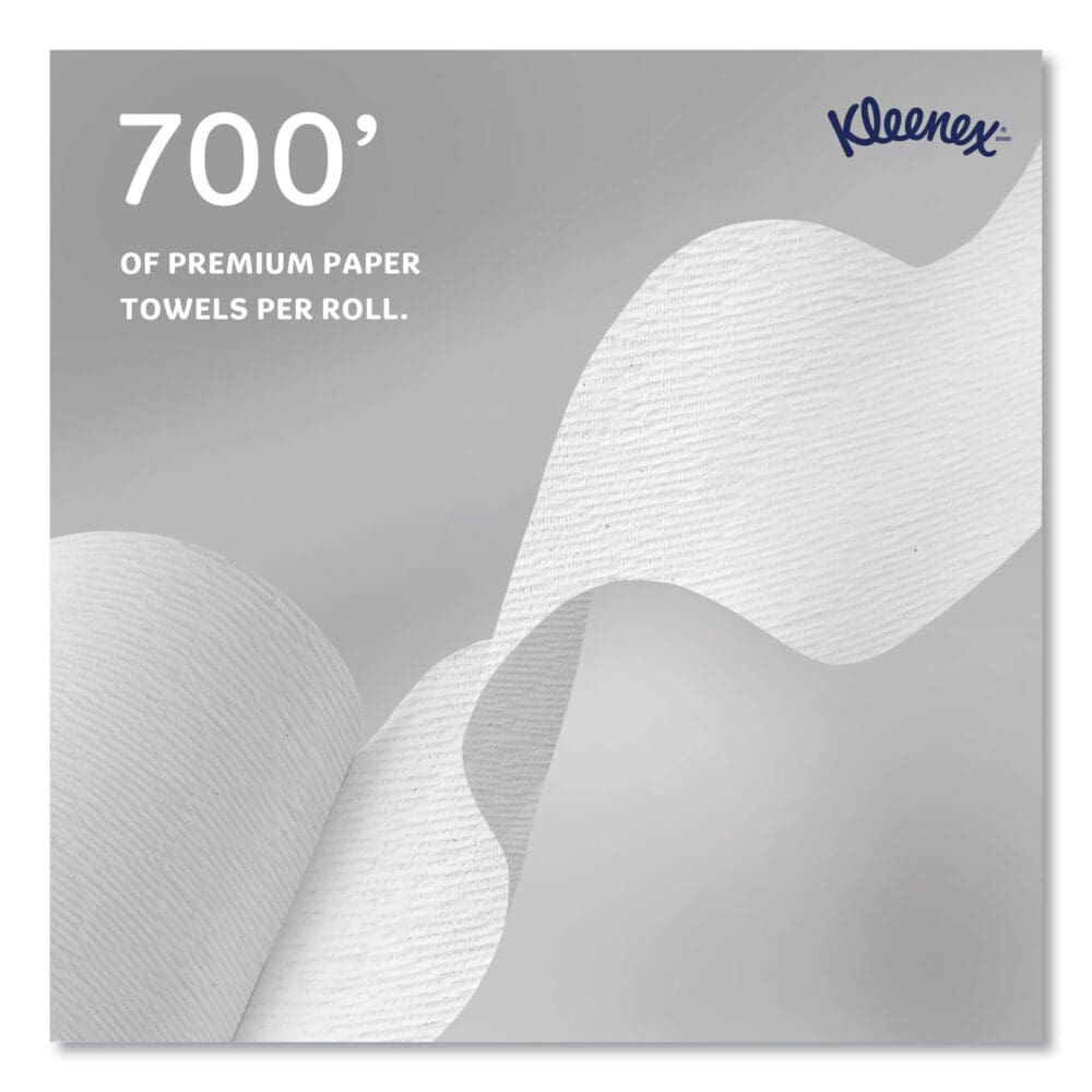Hard Roll Paper Towels with Premium Absorbency Pockets with Colored Core, Blue Core, 1-Ply, 7.5" x 700 ft, White, 6 Rolls/CT - Image 6
