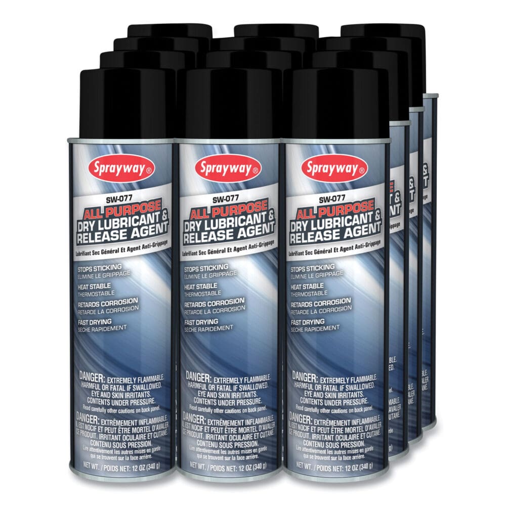 All Purpose Dry Lubricant and Release Agent, 12 oz, Dozen - Image 4