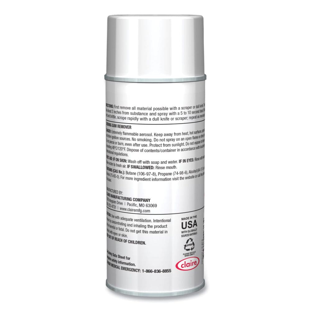 Chewing Gum Remover, Cherry Scent, 6.5 oz Aerosol Spray, Dozen - Image 3