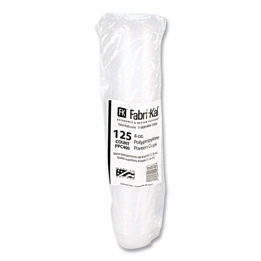 Portion Cups, 4 oz, Clear, 250/Sleeve, 10 Sleeves/Carton - Image 2