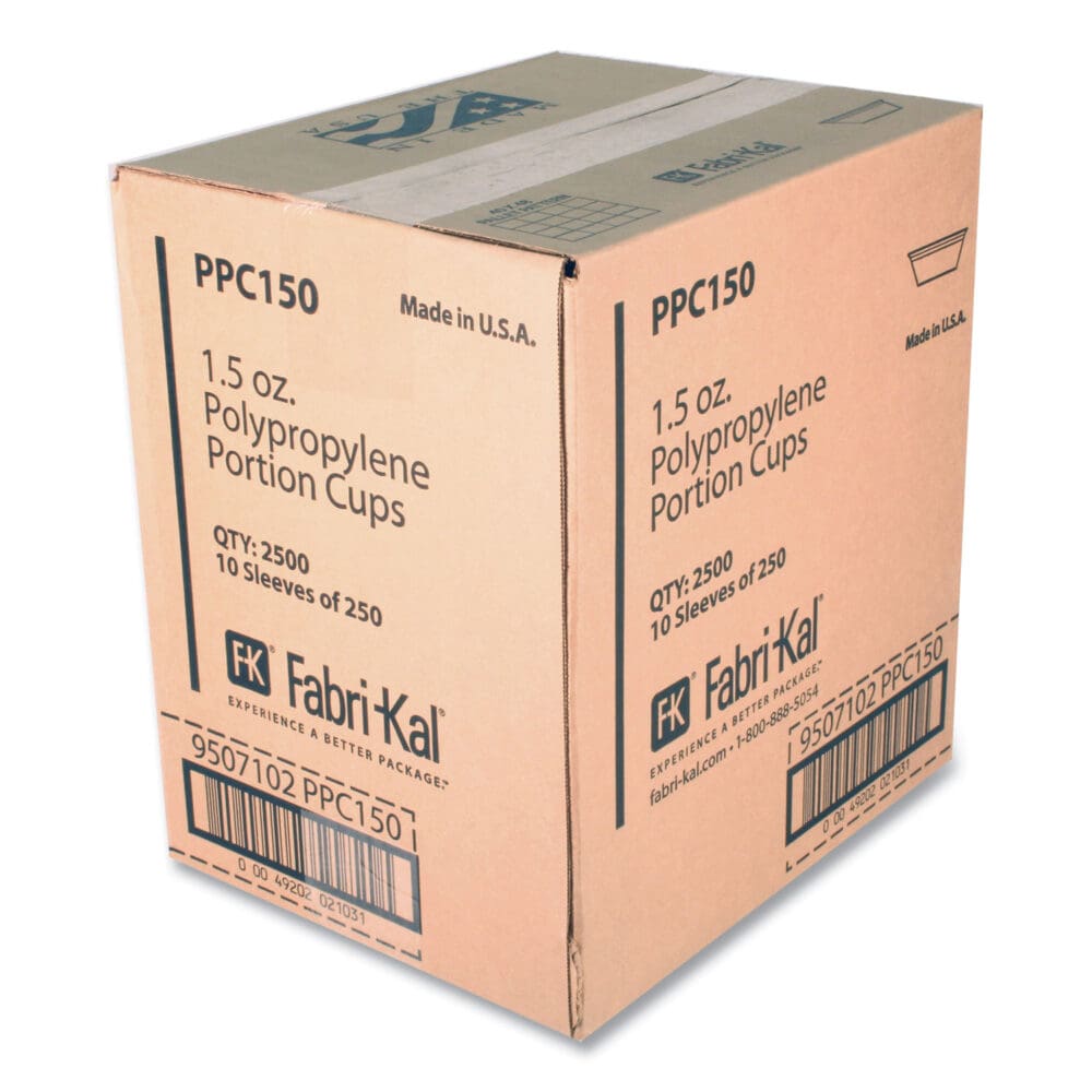 Portion Cups, 1.5 oz, Clear, 250/Sleeve, 10 Sleeves/Carton - Image 4