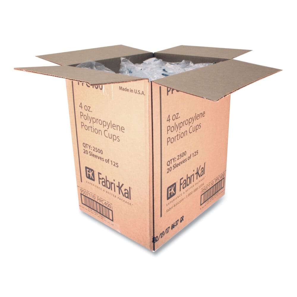 Portion Cups, 4 oz, Clear, 250/Sleeve, 10 Sleeves/Carton - Image 3