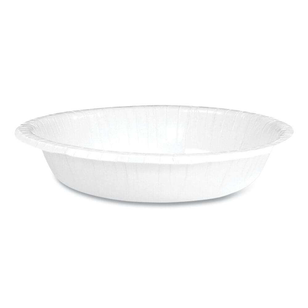 Paper Dinnerware, Bowl, 12 oz, White, 1,000/Carton - Image 3