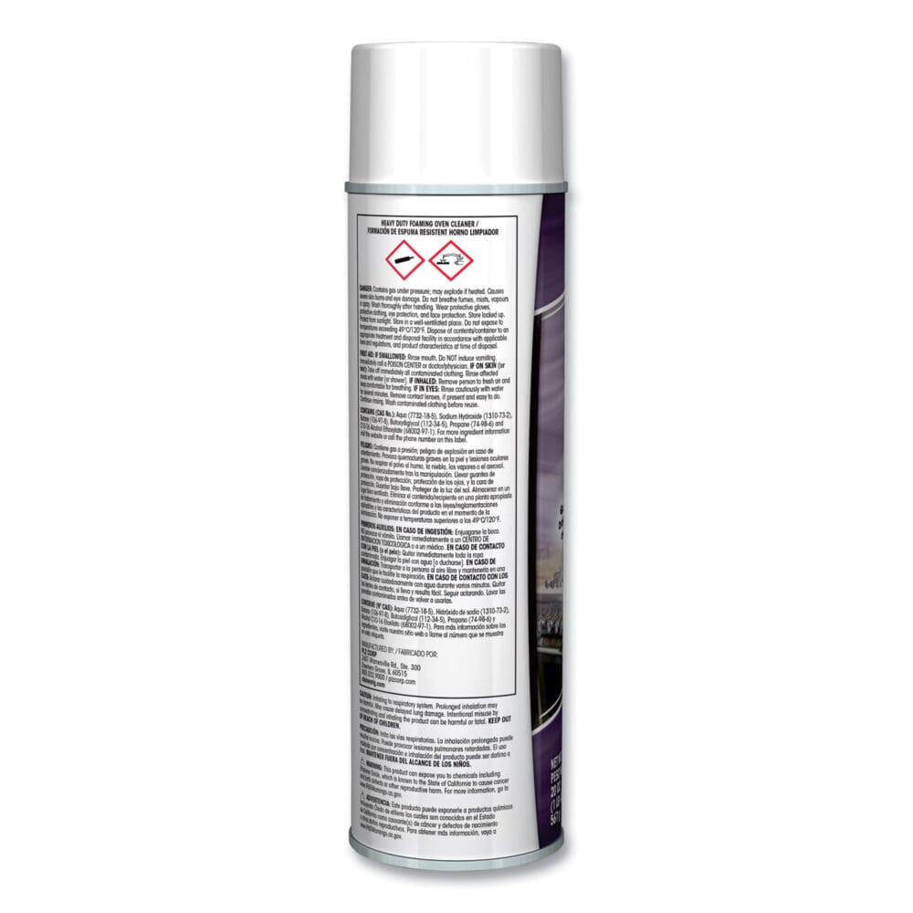 Heavy Duty Foaming Oven Cleaner, 20 oz Aerosol Spray, 12/Carton - Image 3