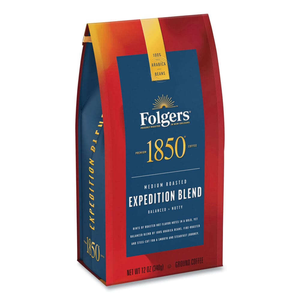 Coffee, Expedition Blend, Medium Roast, Ground, 12 oz Bag, 6/Carton - Image 3