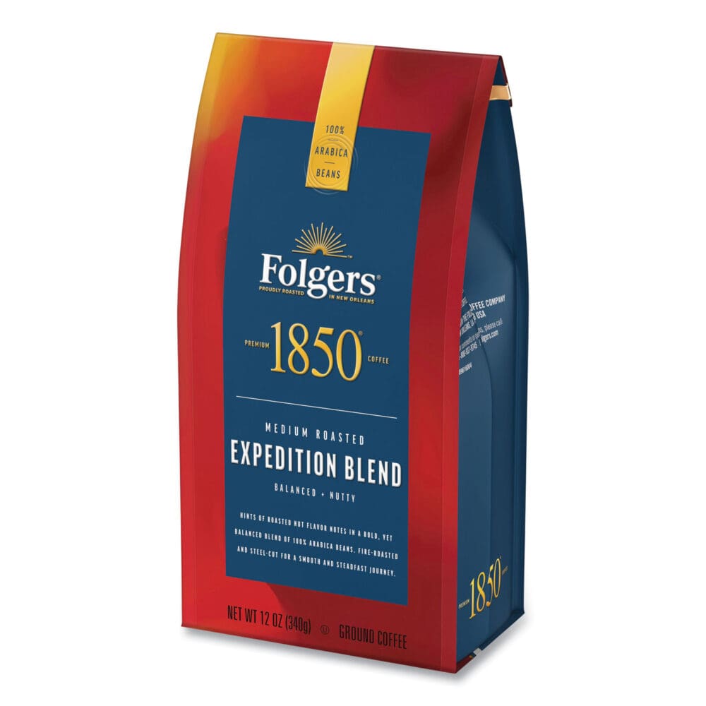 Coffee, Expedition Blend, Medium Roast, Ground, 12 oz Bag, 6/Carton - Image 4